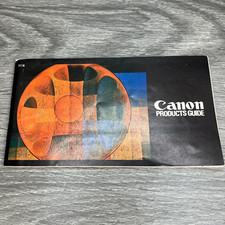 Vtg Canon Products Guide Cameras Lenses Accessories Booklet F5077 Japan