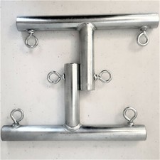 2pc 3 Way T Shaped Canopy Fitting Patio Garden Trellis Booth (fta) 3/4" Pipe