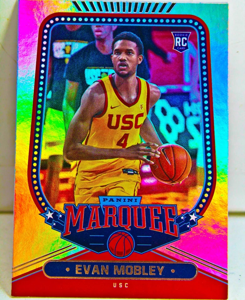 Evan Mobley RC 2021 Chronicles Draft Picks Marquee Refractor Rookie Card #142 - Image 2 of 3