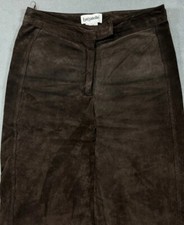 Bagatelle VTG Women  s Leather Pants Sz 8 Brown Suede 31x30 Casual