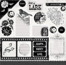 My Mind's Eye, Meadowlark Dusk, 2 x Die-Cuts, Journaling, Accessory Sheet, Birds