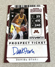 2020 Panini Contenders Draft RC Auto #81 Daniel Oturu Minnesota Golden Gophers