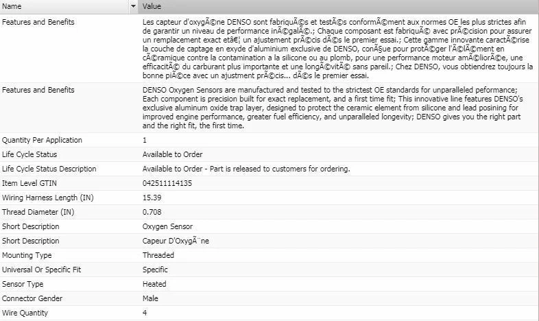 Denso Upstream Oxygen Sensor for 2005 FORD E-150 CLUB WAGON V8-4.6L - Imagem 2 de 4