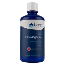 	Trace Minerals Liquid Cal/Mag/Zinc - Strawberry 32 oz Liquid	