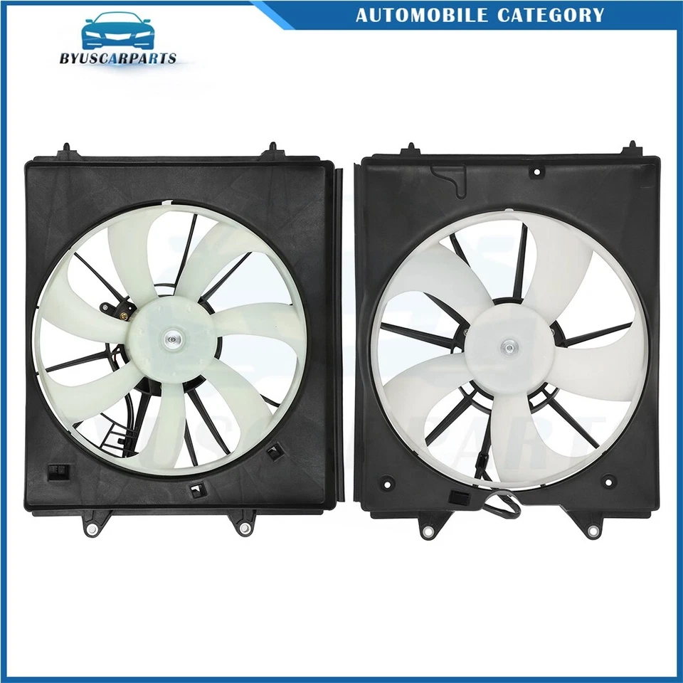 Conjunto de ventilador de refrigeração condensador radiador Honda Odyssey 2011 2012 2013-2017 - Imagem 4 de 4