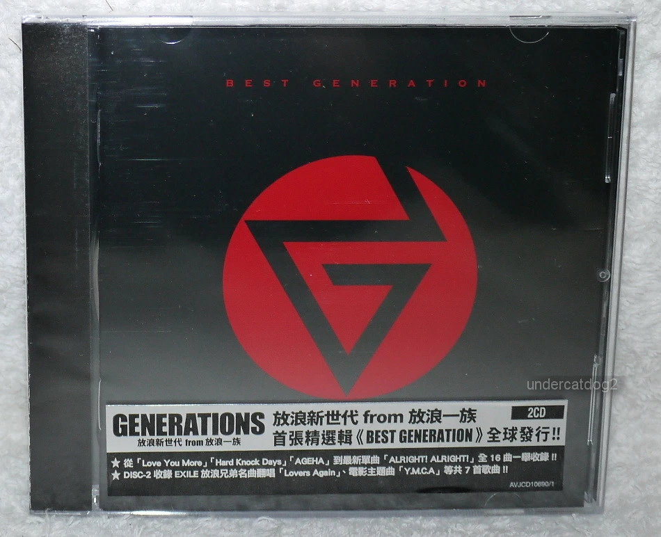 GENERATIONS from EXILE TRIBE BEST GENERATION Taiwan 2-CD (Special Edition)