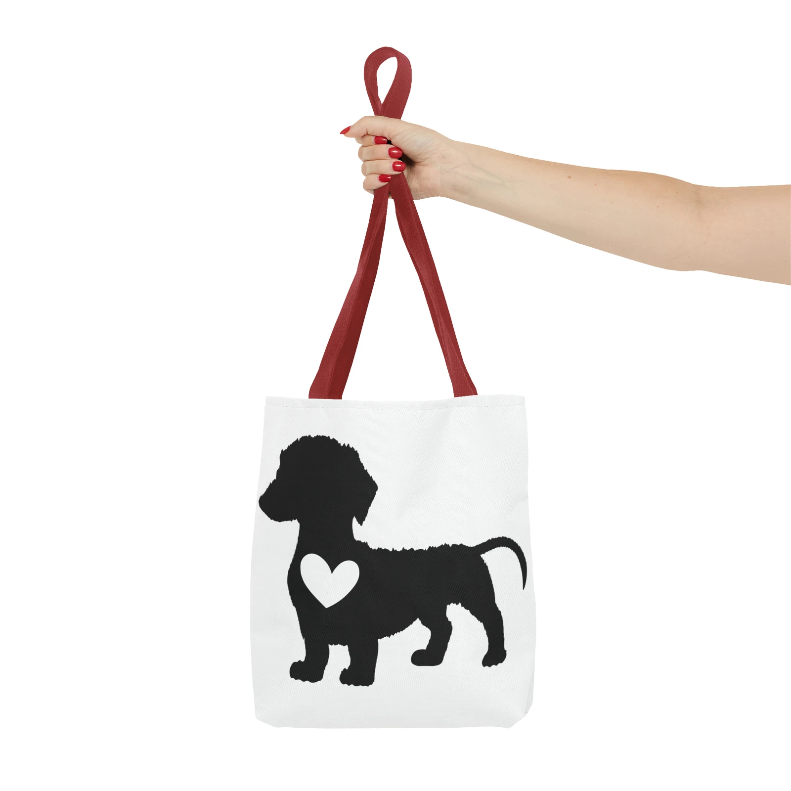 Dachshund Dog with a Heart Tote Bag (AOP)