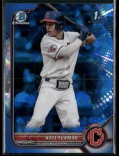 Nate Furman 2022 Bowman Draft Sapphire Edition #BDC-182 Cleveland Guardians