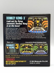 Donkey Kong 3 Nintendo NES OVP Bienengr&auml;ber NEU NEW RARE!