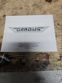 Gradius NES originale Nintendo solo manuale autentico