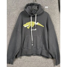 Palm Angels Hoodie Men's Medium Black Hands Made in Italy PMBB058E20FLE007