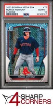 2023 BOWMAN MEGA BOX CHROME #71 ROMAN ANTHONY RC RED SOX PSA 10
