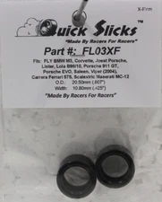QuickSlicks FL03XF Silicone Tires for FLY BMW,Corvette,Carrera Ferrari 1/32 Part