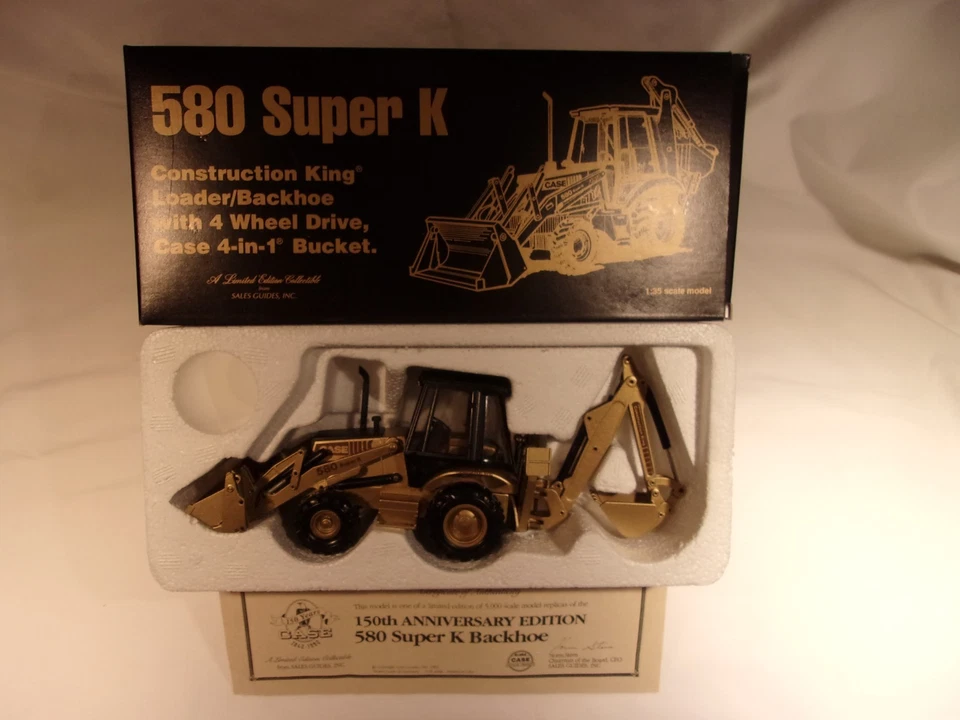 Conrad Case 580 Super K Loader/Backhoe Construction King 150th Anniversary 1:35 - Image 3 of 4