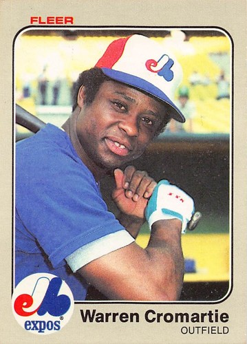 Warren Cromartie 1983 Fleer 279 Montreal Expos Baseball Card - Picture 1 of 2