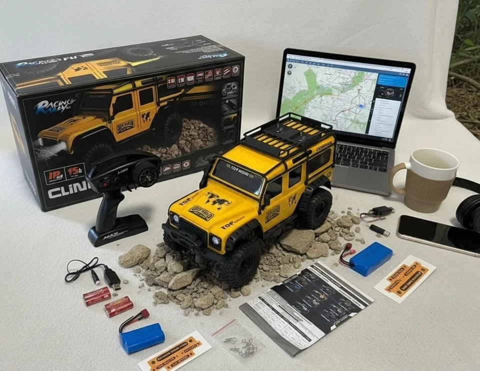HB-ZP1005 1:10 HB Model RTR Version RC Car 2.4G 4WD RC Rock Crawler Defender - Image 2 of 4