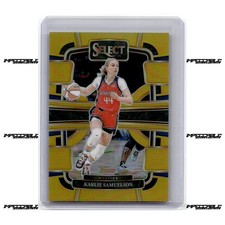 2024 Panini Select WNBA - Gold Prizm Concourse #99 Karlie Samuelson 4/10