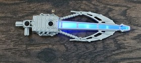 LEGO Bionicle Gold Pearl Silver Inika Light Up Flame Sword Laser Crossbow Set