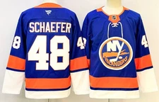 Mens Matthew Schaefer Islanders Jersey - Royal All Stitched