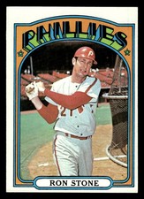 1972 Topps Baseball Ron Stone #528 EX/MT Philadelphia Phillies