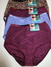 Vanity Fair BRIEF 4-Pairs Illumination Full cut Panties Nylon/Poly 13109  6/M