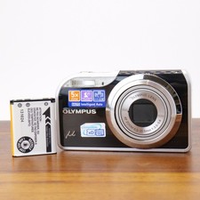 Olympus Stylus Mju M-5000 12MP Digital Camera Black Tested NO CHARGER