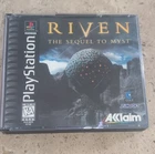 Riven: The Sequel to Myst (PS1) CIB w Registration, Authentic, Tested