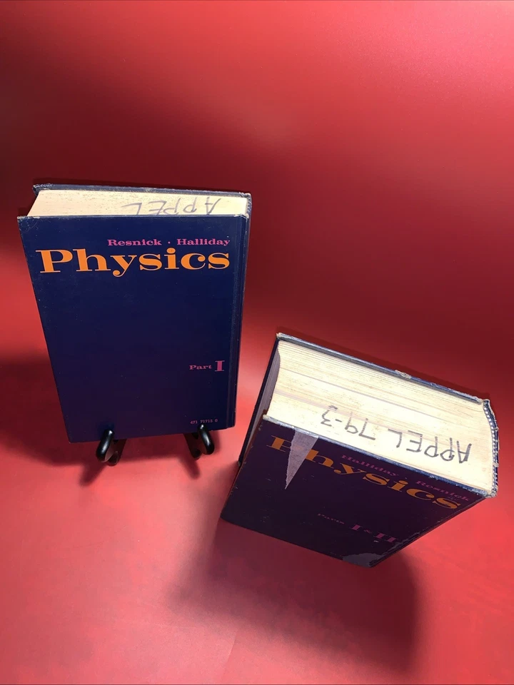 PHYSICS PARTS 1-1 & 2 - DAVID HALLIDAY & ROBERT RESNICK - 1966 - Hardcover Books - Image 4 of 4