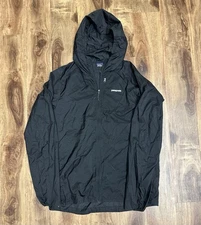 Patagonia Jacket Windbreaker Mens Large Mountain Parka Nylon Black