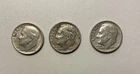Lot of 3 Silver Roosevelt Dimes