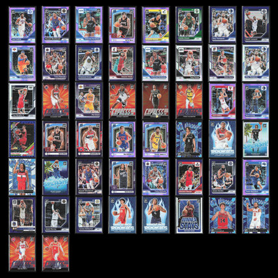 Huge Premium Donruss Optic Prizm Parallel Lot | 50 Basketball Cards | Bulk Stars