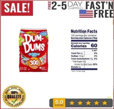 Dum Dums Original Flavor Mix Lollipops & Suckers, Party Candy Hard Candy,