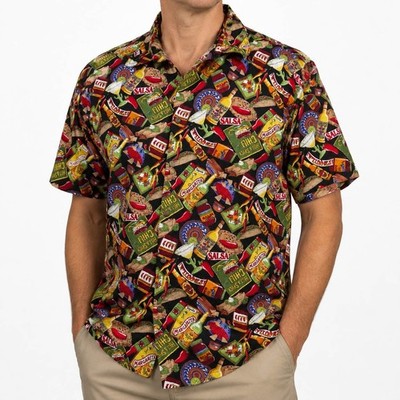 High Seas Trading Co Mens XXXL Margarita Salsa Tequila Chili Cotton Shirt USA