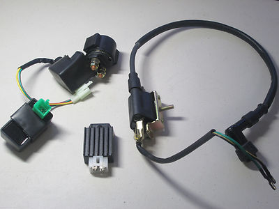 KID ATV 50cc to 125CC Electric Start Parts (Relay,Coil, CDI,Regulator) 4 Pcs