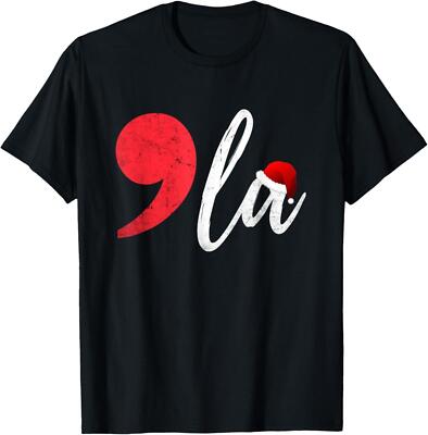 Funny Kamala Harris 2024 Christmas Comma La Men Women Xmas T-Shirt