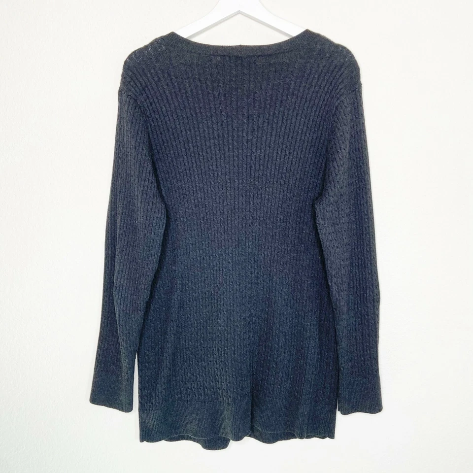 eight eight eight Cable Knit Button Up Cardigan XL - Image 4 of 4