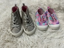 NEW W/O Box 4c Cat & Jack Wonder Nation Glitter Boots Tie Dye Slip On Shoe Lot