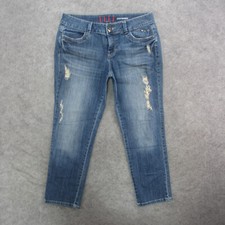 Elle Jeans Women's 12 Blue Medium Wash High Rise Skinny Boyfriend Jeans