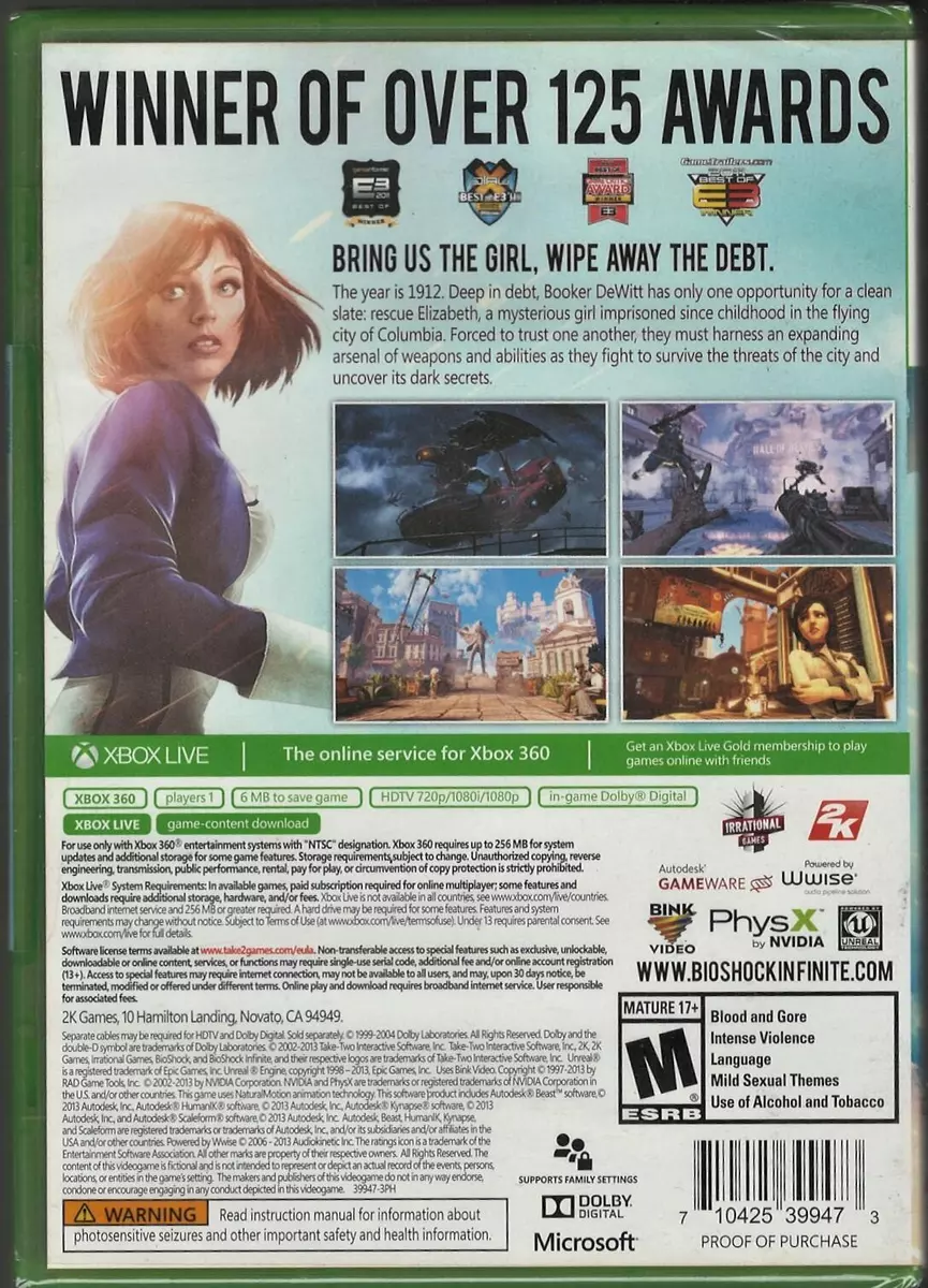 BioShock: The Collection Rated For PS3, PS4, Xbox 360 And Xbox One