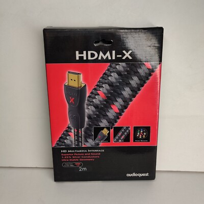 Audioquest HDMI-X 2 meter HDMI Cable HDMI 1.3