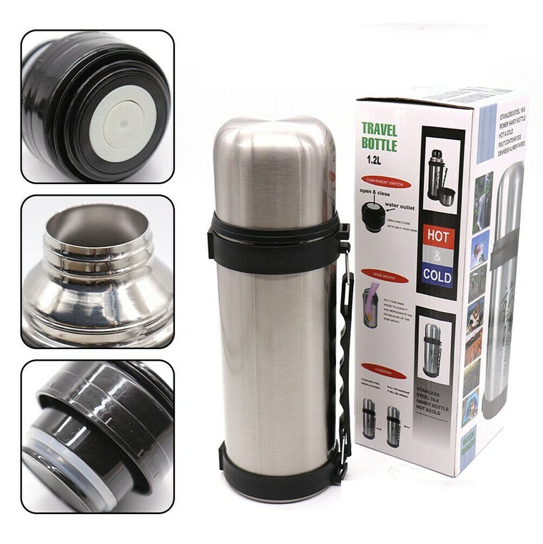 1.2L 1.5L Thermos flask stainless steel unbreakable vacuum handle