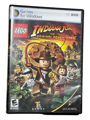 2008 Games Windows PC Game Lego Indiana Jones The Original Adventures Good 