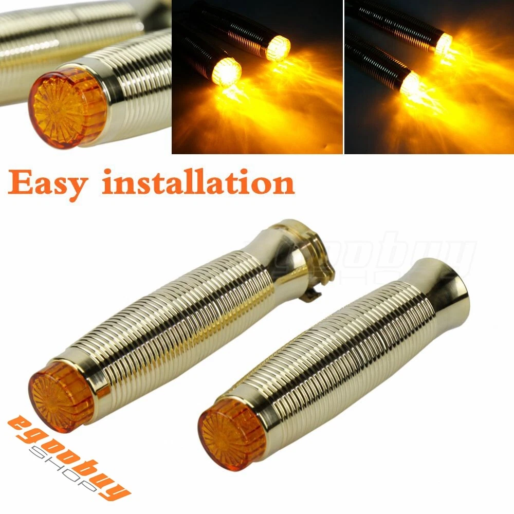 Motorcycle 1 Billet Hand Grip LED Light For Harley Touring