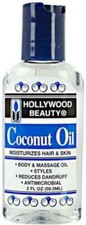 Hollywood Beauty Antimicrobial Coconut Oil Moisturizes Hair  Skin 2 Oz 3 Pack