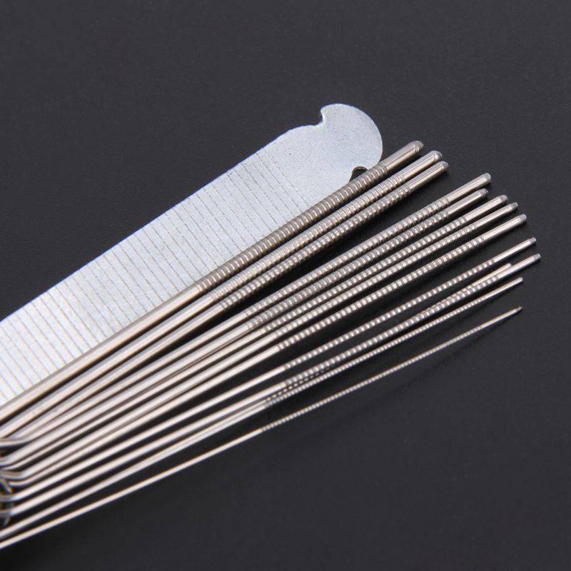 Guitar Slotting Bridge Pin Hole Slot File Kit Saw Rods Filing Set