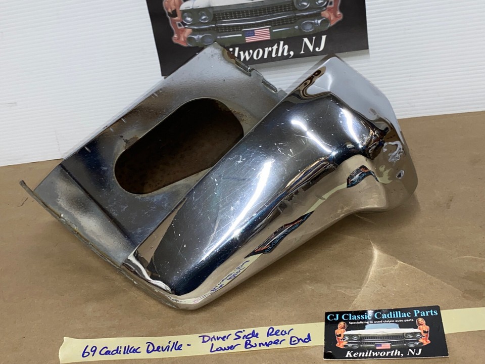 OEM 69 Cadillac Deville DRIVER SIDE LEFT LOWER REAR BUMPER END | eBay