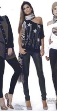 DENNY ROSE MAGLIA blusa stella art. 5515 con spilla introvabile