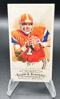 2009 Topps Allen & Ginter John Elway Mini #AG5 Denver Broncos SP HOF