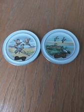 "2 BONE CHINA DECORATIVE PLATES"