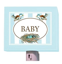 Oopsy Daisy Baby Night Light, Blue/Pastel, 5" x 4